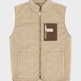 Heroes Wool Fleece Vest - Herre - Natural - Gumpel & Co