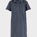 BLUE SPORTSWEAR Louise Polo Dress - Dame - Dusty Navy