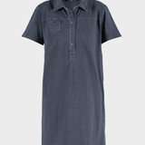 BLUE SPORTSWEAR Louise Polo Dress - Dame - Dusty Navy