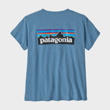 P6 Logo Responsibili Tshirt - Dame - Shore Blue - Gumpel & Co