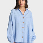 Swell Blouse Bluse Skjorte - Dame - Twilight Blue - Gumpel & Co