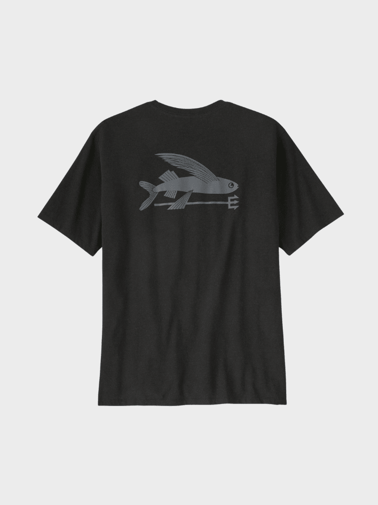 Patagonia Flying Fish Responsibili Tshirt - Herre - Sort
