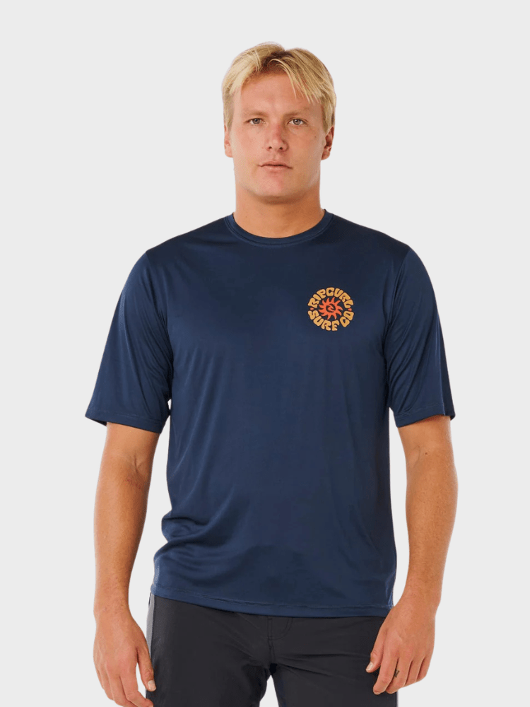 Rip Curl Pacific Rinse Surflite UPF S/S UV trøjer - Herre - Dark Navy
