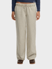 Cotton Stripe Elastic Bukser - Dame - Lauren Navy Stripe