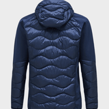 Helium Dun Hybrid Midlayer med Hætte - Herre - Mørke Blå