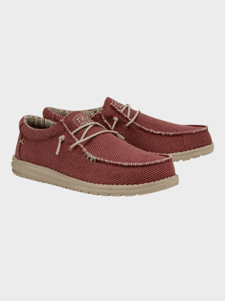 Hey Dude Wally Braided - Herre - Pompeian Red