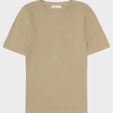 KNOWLEDGE COTTON APPAREL Rib T-shirt - Dame - Twill
