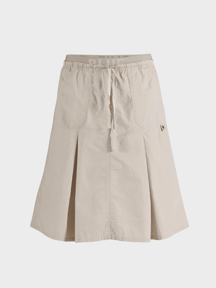 BLUE SPORTSWEAR Linea poplin Skirt - Dame - Chalk