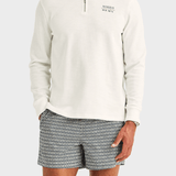 Morris Northcott Slub Half Zip - Off white