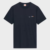 Surf Print Tshirt - Herre - Navy - Gumpel & Co