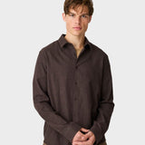 Dune regular flannel shirt Skjorte - Herre - Chocolate Torte