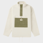 V Bond Cord Fleece - Herre - Natural / Olive Ash - Gumpel & Co