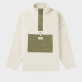 V Bond Cord Fleece - Herre - Natural / Olive Ash - Gumpel & Co