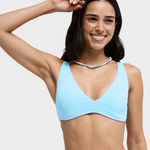 Roxy Palm Dreams Elongated Tri Bikini Top - Dame - Tanager Turquoise
