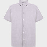 Breeze comfort corduroy short sleeve shirt - Herre - Shaved Chocolate