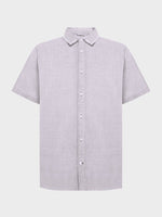 Breeze comfort corduroy short sleeve shirt - Herre - Shaved Chocolate