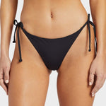 Sol Searcher Tie Side Tanga bikinitrusse - Dame - Black Pebble - Gumpel & Co