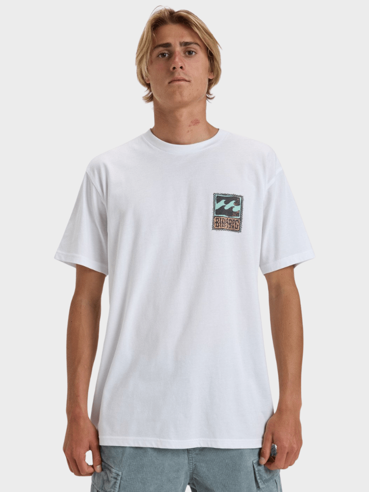 Stamp T-Shirt - Herre - Hvid - Gumpel & Co