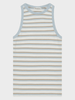 Racer Rib Top - Dame - Multi color stripe