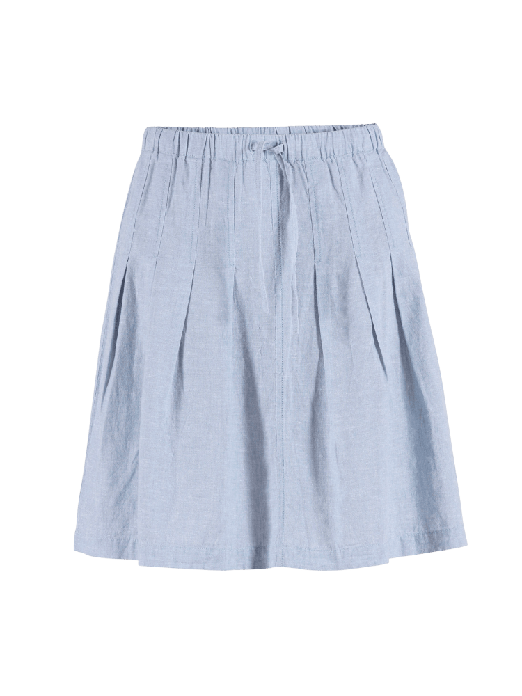 BLUE SPORTSWEAR Anemone linen Skirt - Dame - Heaven-melange