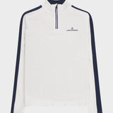 W 5Mila Half Zip - Dame - White/Stripe