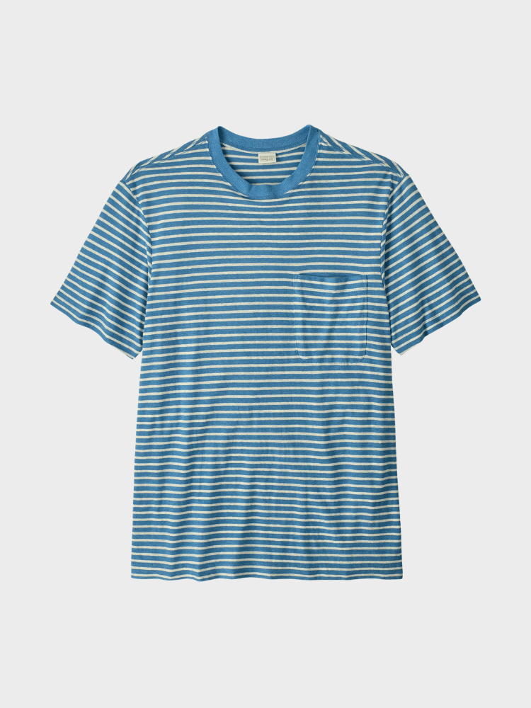 Trail Harbor Pocket Tshirt - Herre - Shore Blue - Gumpel & Co