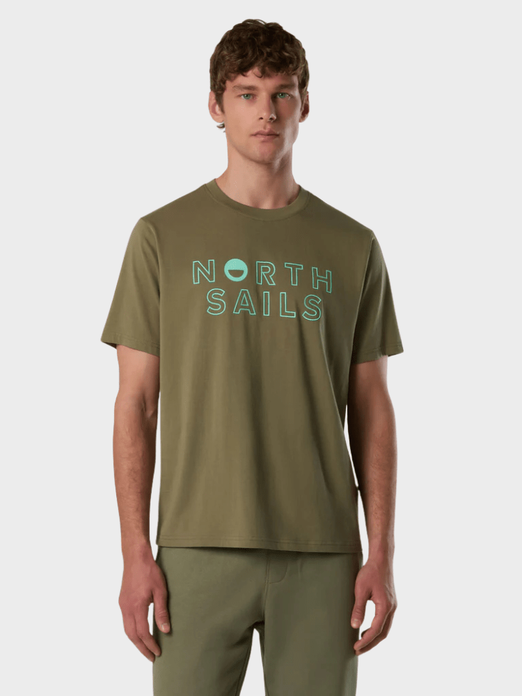 NORTH SAILS T-shirt med grafisk print - Herre - Deep Green