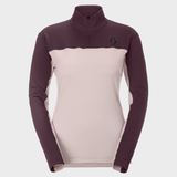 W Defined Light Pullover Midlayer - Dame - Wax Pink/Cocoa Red