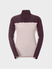 W Defined Light Pullover Midlayer - Dame - Wax Pink/Cocoa Red