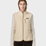 Retro Pile Vest - Dame - Natural