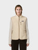 Retro Pile Vest - Dame - Natural