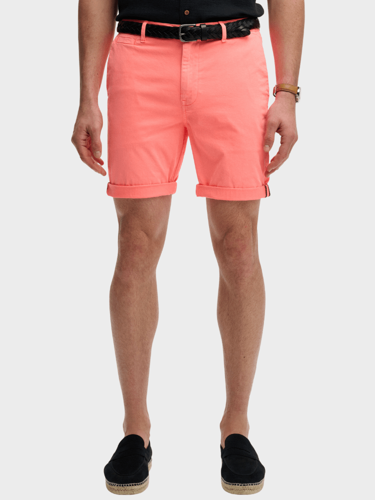 SUPERDRY Premium Regular Chino Shorts - Herre - Torch Flame Orange