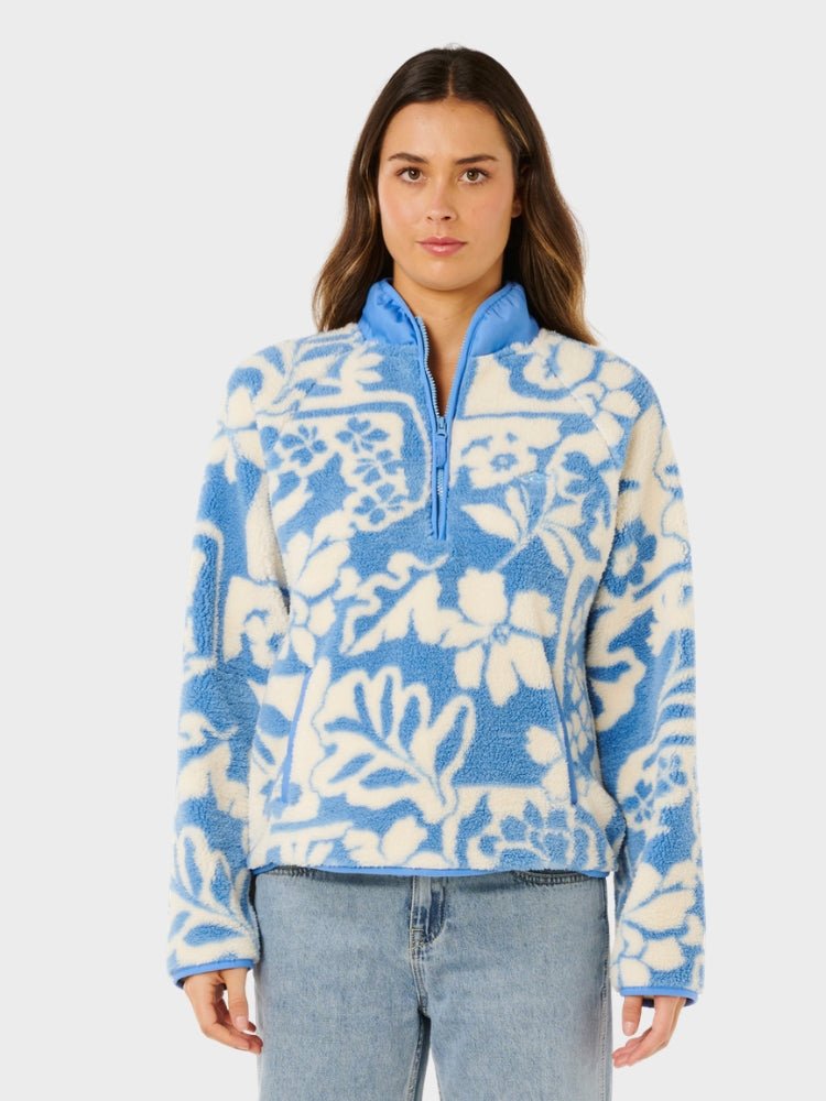 Rip Curl Party Pack Polar Fleece - Dame - Blue