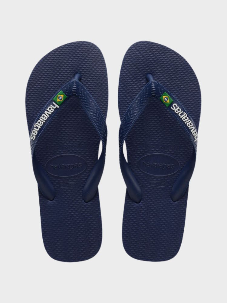 Brasil Logo Klipklapper - Unisex - Navy Blue - Gumpel & Co