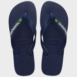 Brasil Logo Klipklapper - Unisex - Navy Blue - Gumpel & Co