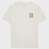 KNOWLEDGE COTTON APPAREL T-shirt m/brystprint - Herre - Egret