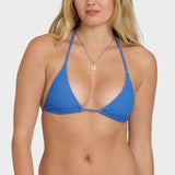 Tanlines Multi Triangle Bikini Top - Dame - True Blue