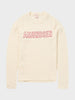 W Hero's Hide Crew Neck - Dame - Natural/Logo