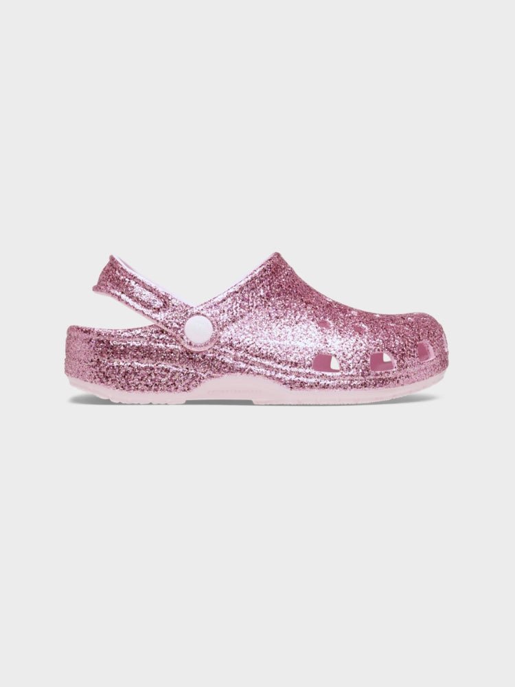 CROCS Classic Chunky Glitter Clog Crocs - Børn - Pink Milk
