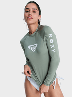 Whole Hearted Langærmet UV trøje - Dame - Oil Green