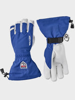 Army Leather Heli 5 fingre Skihandsker - Unisex - Royal Blue