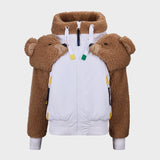 JCC Teddy Hoodie Jacket Skijakke - Dame - White