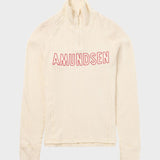 W Hero's Hide Half Zip - Dame - Natural/Logo