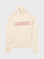 W Hero's Hide Half Zip - Dame - Natural/Logo