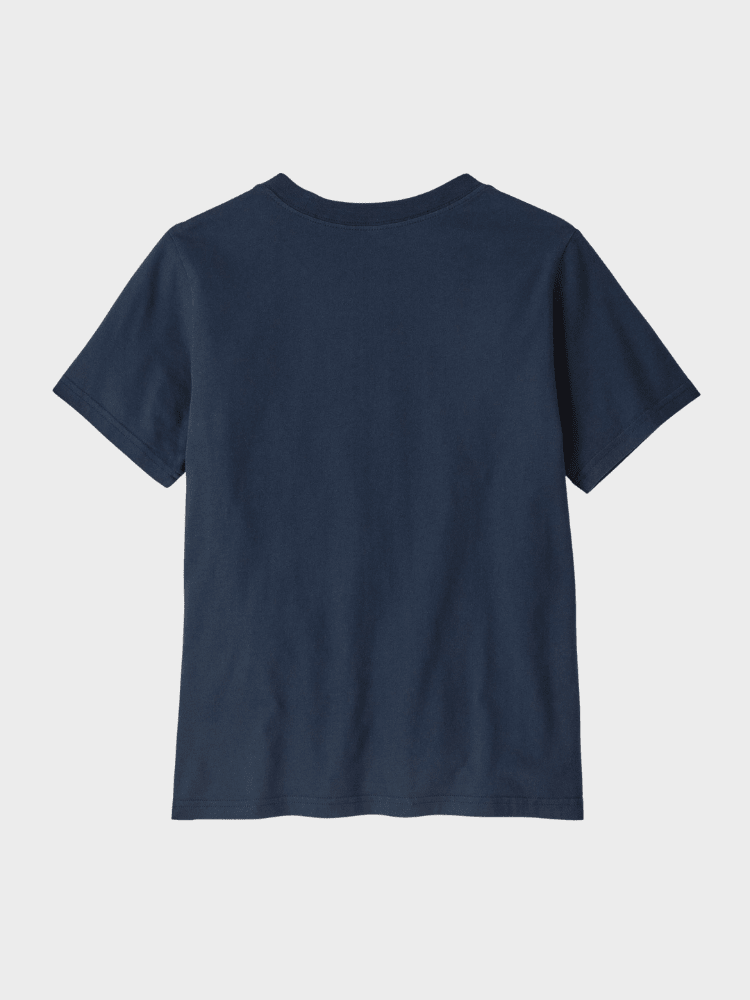 Patagonia P6 Logo Tshirt - Børn - New Navy