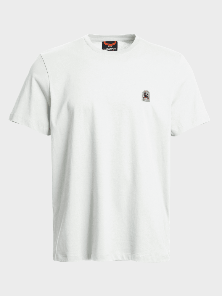 Patch T-Shirt - Herre - White - Gumpel & Co