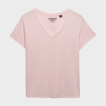 SUPERDRY Studios Slub Embroidered Tshirt - Dame - Pale Pink