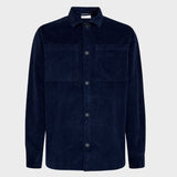 Loose corduroy overshirt Skjorte - Herre - Night Sky