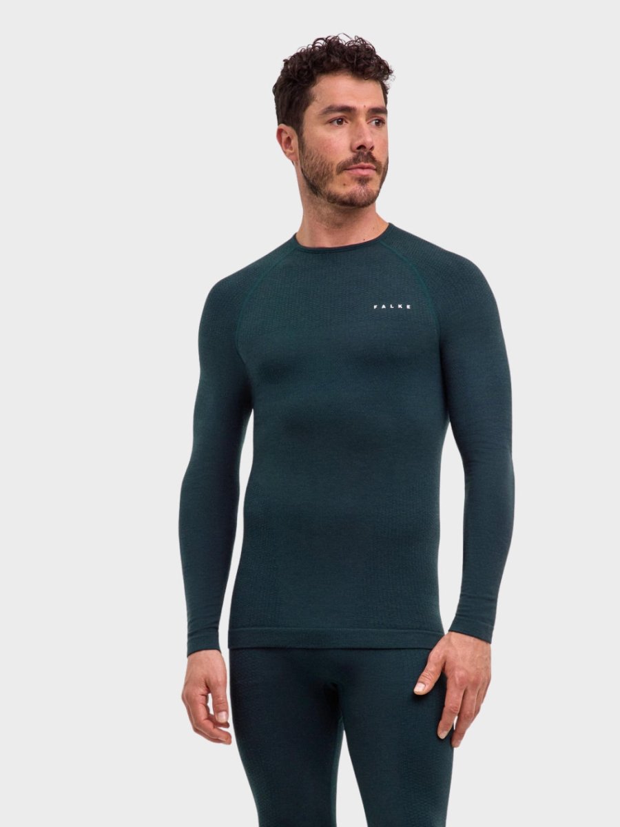 Mens Thermozone Long - sleeve shirt Wool - Tech - Holly - Gumpel & Co