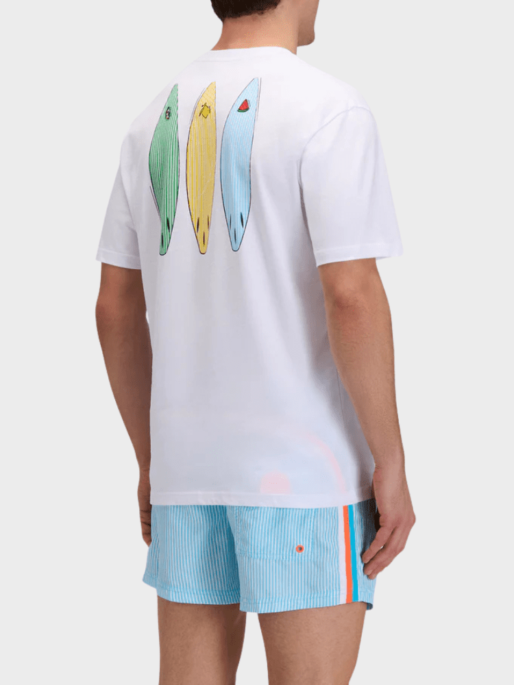 Sundek Tidal Surfer Printer Tshirt - Herre - White